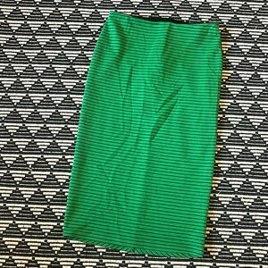 Urban Outfitters  silence + noise green and black striped pencil skirt